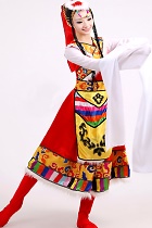 Chinese Ethnic Dancing Costume - Zang Zu (Tibetan)